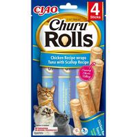 Snack for Cats Inaba EU732 Kylling Tun Fisk 4 x 10 g