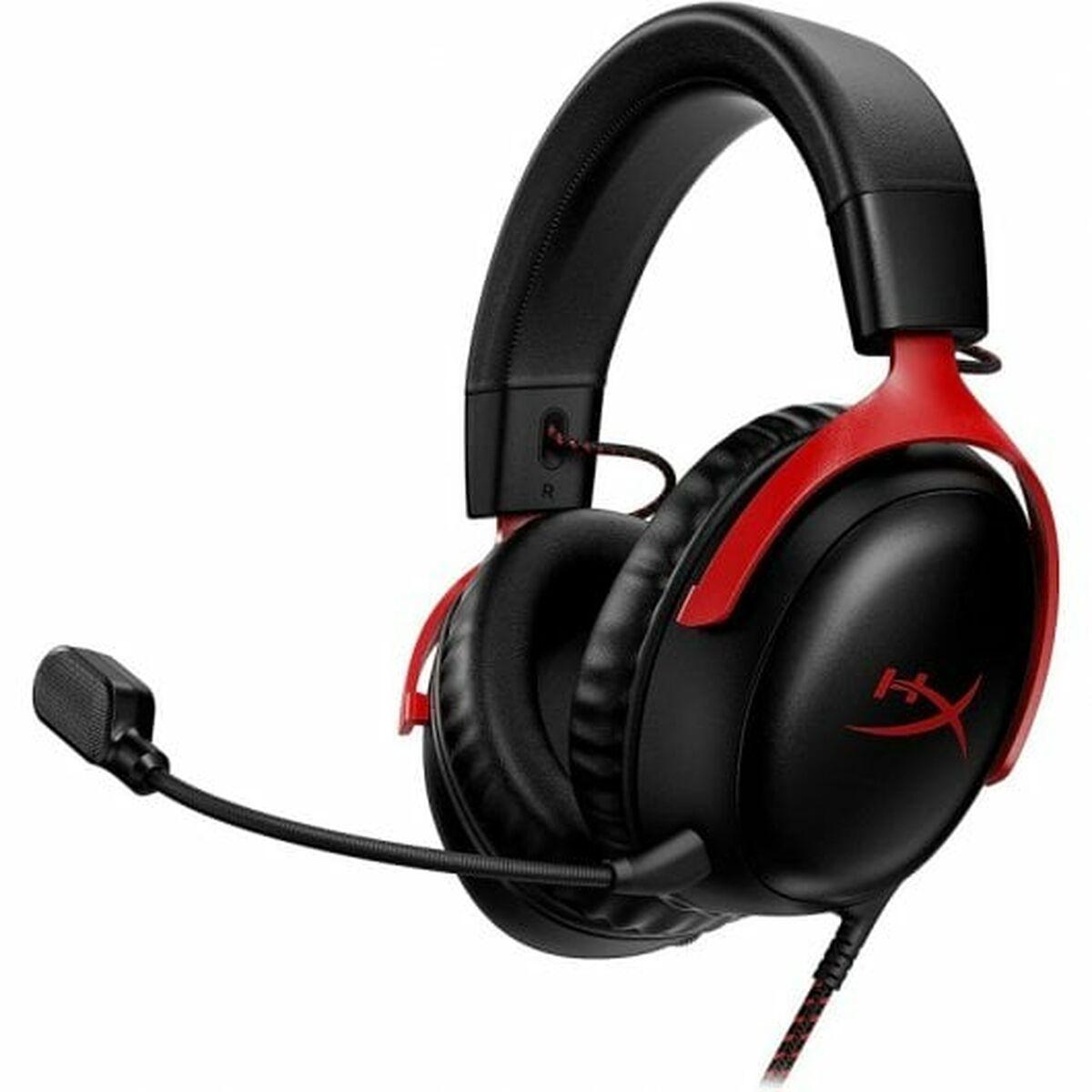 HyperX Cloud III gaming-headset med mikrofon - Sort/Rød