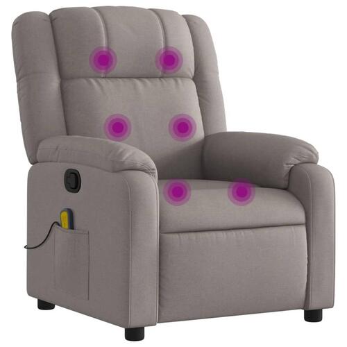 Massagestol stof gråbrun