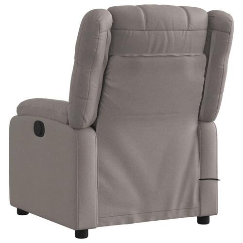 Massagestol stof gråbrun