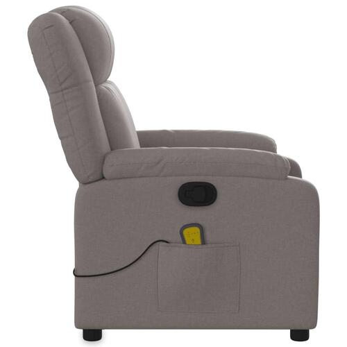 Massagestol stof gråbrun