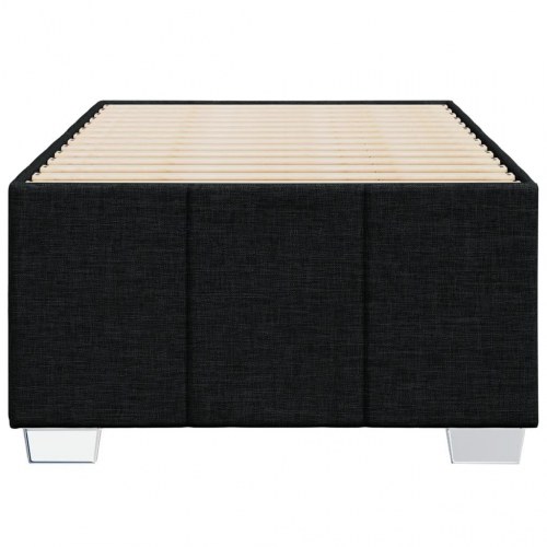 Sengeramme i stof - 90 x 190 cm, sort (uden madras)