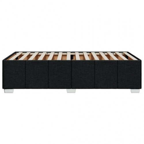 Sengeramme i stof - 90 x 190 cm, sort (uden madras)