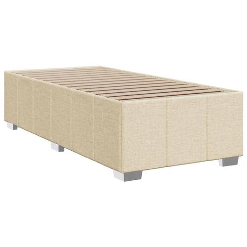 Sengeramme uden madras 90x200 cm stof cremefarvet