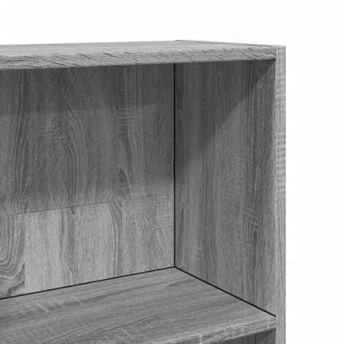 Bogreol 40x24x143 cm konstrueret træ grå sonoma-eg