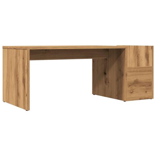 Sofabord 90x45x35 cm konstrueret træ kunsteg