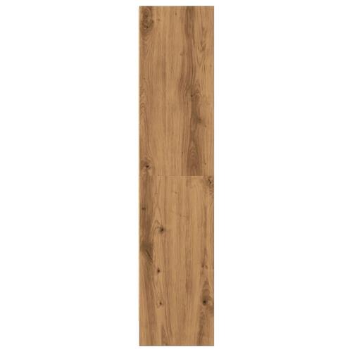 Bogreol 60x24x109 cm konstrueret træ egetræsfarve
