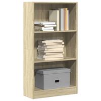 Bogreol 60x24x109 cm konstrueret træ sonoma-eg