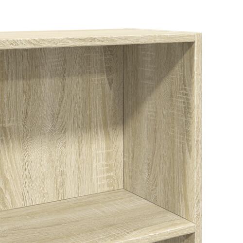 Bogreol 60x24x109 cm konstrueret træ sonoma-eg