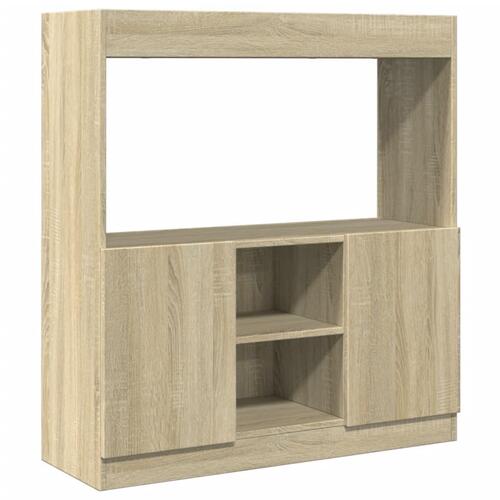 Højskab 92x33x100 cm konstrueret træ sonoma-eg