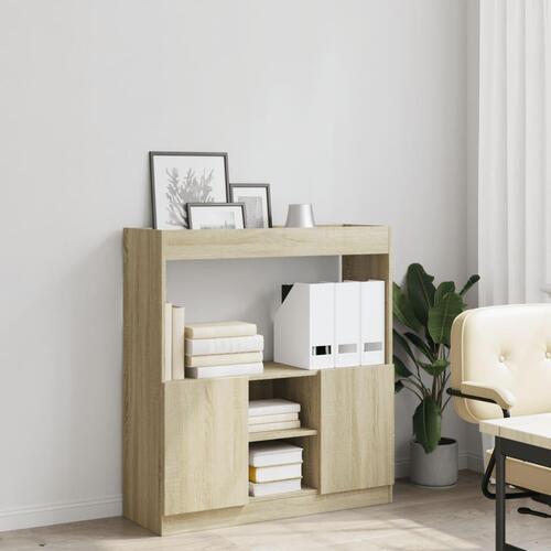 Højskab 92x33x100 cm konstrueret træ sonoma-eg