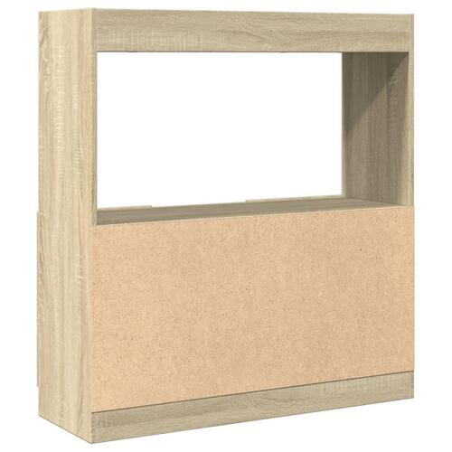 Højskab 92x33x100 cm konstrueret træ sonoma-eg