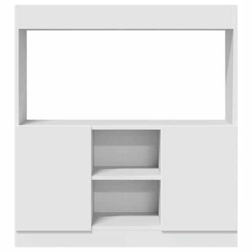 Højskab 92x33x100 cm konstrueret træ hvid