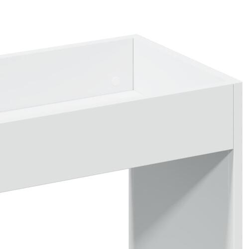 Højskab 92x33x100 cm konstrueret træ hvid