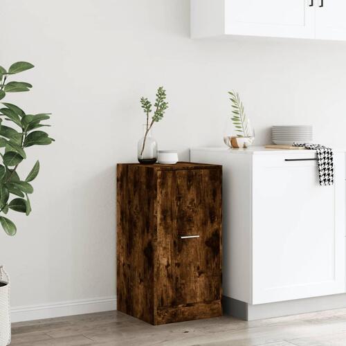 Apotekerskab 40x41x77,5 cm konstrueret træ røget egetræsfarve