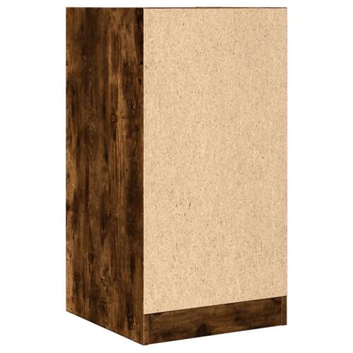 Apotekerskab 40x41x77,5 cm konstrueret træ røget egetræsfarve
