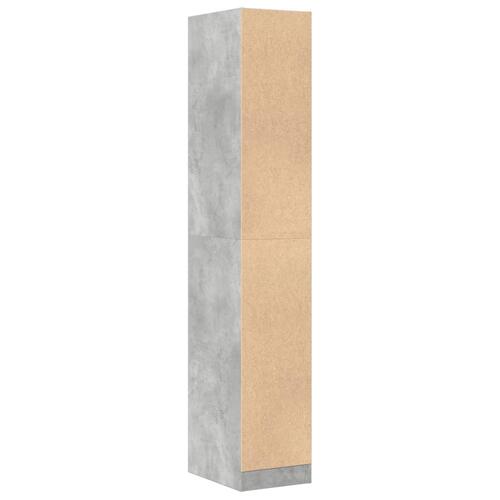 Apotekerskab 30x41x174,5 cm konstrueret træ betongrå