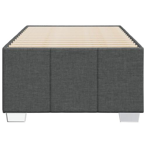 Sengeramme uden madras Mørkegrå 80x200 cm Stof