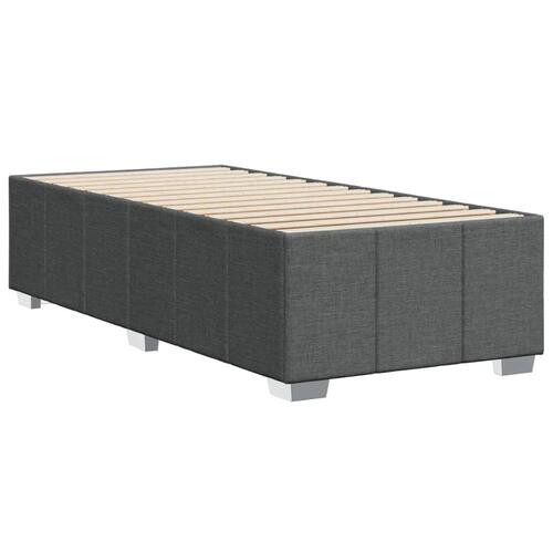 Sengeramme uden madras Mørkegrå 80x200 cm Stof