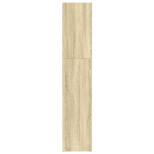 Bogreol 80x30x152 cm konstrueret træ sonoma-eg