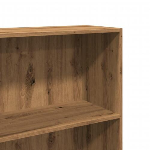 Bogreol 60x30x152 cm konstrueret træ kunsteg