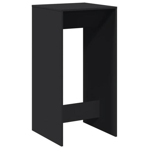 Barbord 51x50x103,5 cm konstrueret træ sort