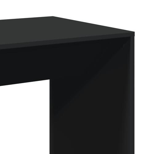 Barbord 51x50x103,5 cm konstrueret træ sort