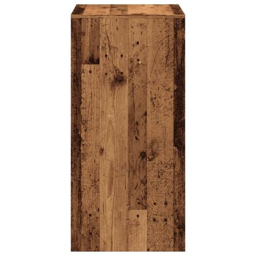 Barbord 51x50x103,5 cm konstrueret træ gammelt trælook