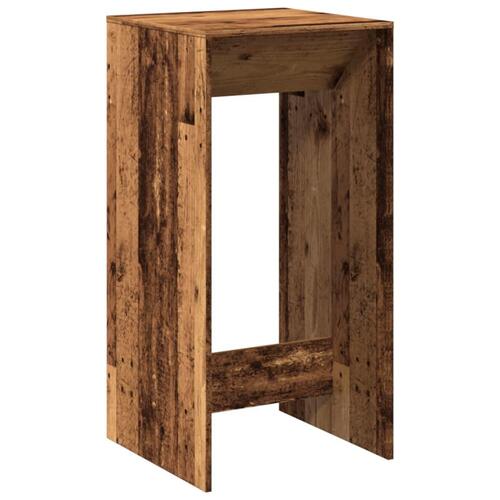 Barbord 51x50x103,5 cm konstrueret træ gammelt trælook