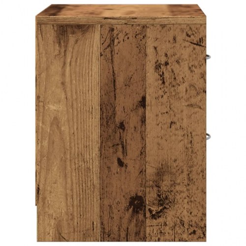 Sengeborde 2 stk. 40×30×40 cm i konstrueret træ - gammelt trælook