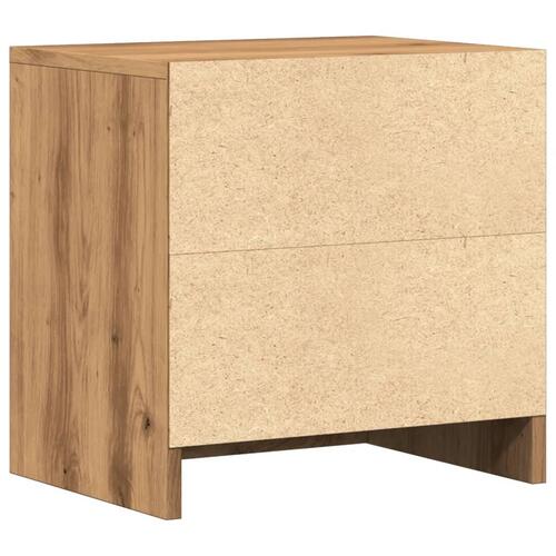 Sengeborde 2 stk. 40x30x40 cm konstrueret træ kunsteg