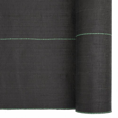 Ukrudtsdug 0,5 × 25 m - sort PP, 150 g/m²
