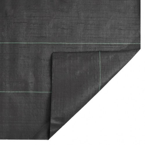 Ukrudtsdug 0,5 × 25 m - sort PP, 150 g/m²