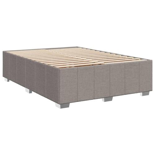 Sengeramme uden madras 160x200 cm stof gråbrun