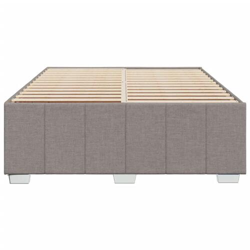 Sengeramme uden madras 160x200 cm stof gråbrun