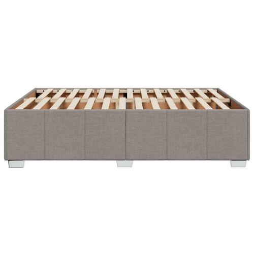 Sengeramme uden madras 160x200 cm stof gråbrun