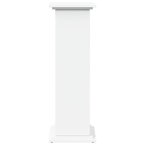 Piedestal med opbevaring 31x30x90 cm konstrueret træ hvid