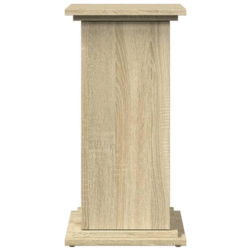Piedestal med opbevaring 31x30x60 cm konstrueret træ sonoma-eg