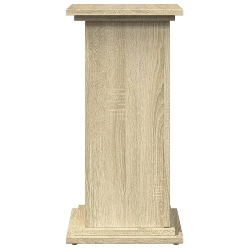 Piedestal med opbevaring 31x30x60 cm konstrueret træ sonoma-eg