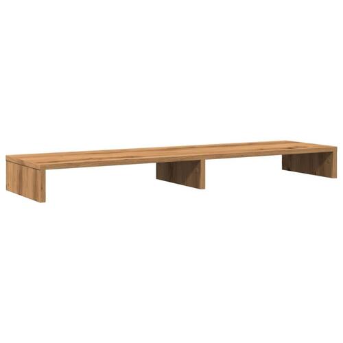 Skærmholder 100x27x10 cm konstrueret træ kunsteg