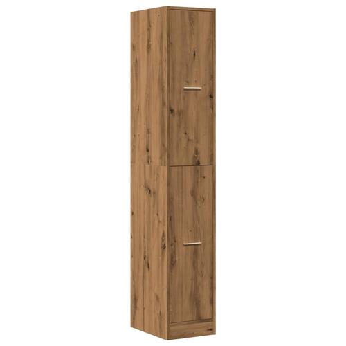 Apotekerskab 30x41x174,5 cm konstrueret træ egetræsfarve