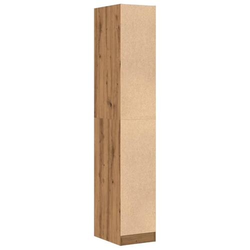 Apotekerskab 30x41x174,5 cm konstrueret træ egetræsfarve