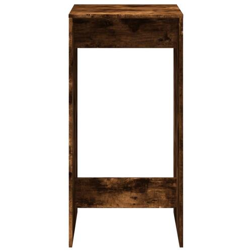 Barbord 51x50x103,5 cm konstrueret træ røget egetræsfarve
