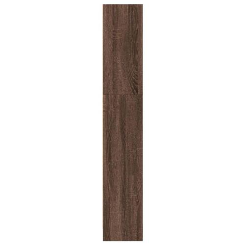 Bogreol 40x24x143 cm konstrueret træ brun egetræsfarve