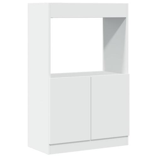 Skab 63x33x100 cm konstrueret træ hvid