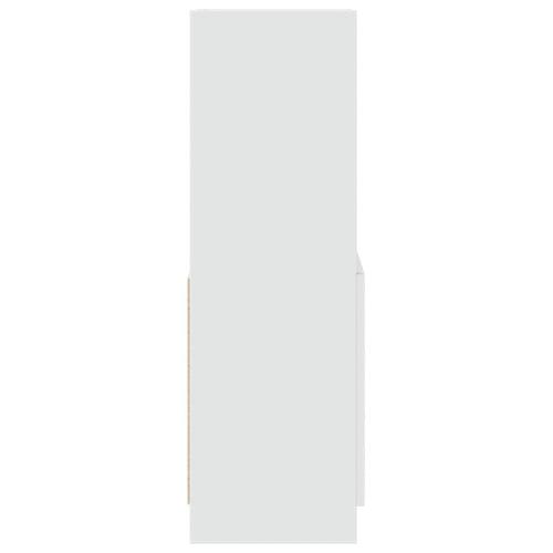 Skab 63x33x100 cm konstrueret træ hvid
