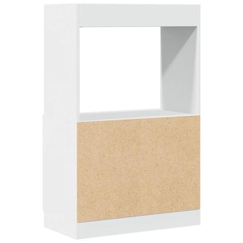 Skab 63x33x100 cm konstrueret træ hvid