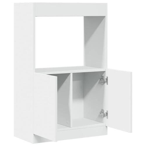 Skab 63x33x100 cm konstrueret træ hvid