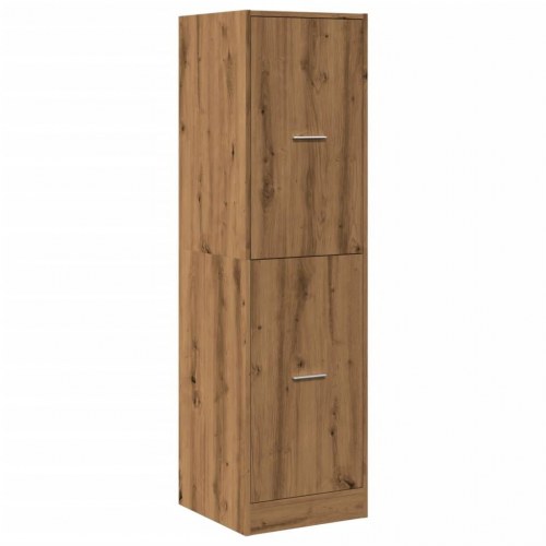 Apotekerskab 40×41×144,5 cm i konstrueret træ - egetræsfarve