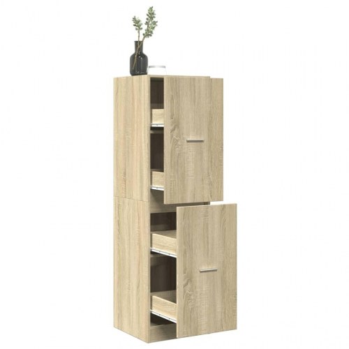 Apotekerskab 40 × 41 × 144,5 cm i konstrueret træ - sonoma-eg